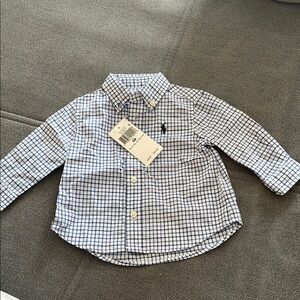 📦Sold📦Polo by Ralph Lauren Blue Checkered Kids Shirt